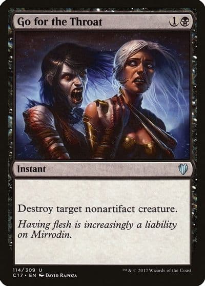 Go for the Throat Commander 2017 Magic card