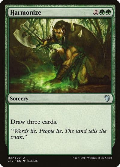 Harmonize Commander 2017 Magic card