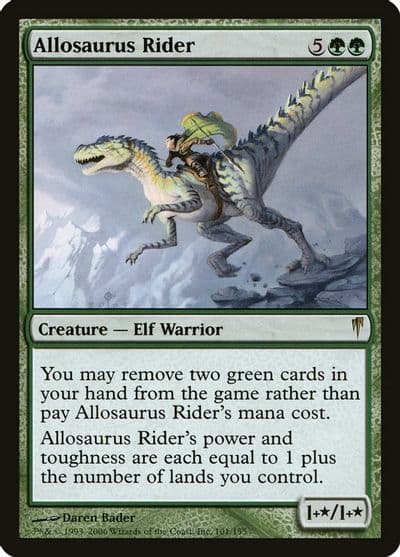 Allosaurus Rider Coldsnap Magic card