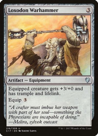 Loxodon Warhammer Commander 2017 Magic card
