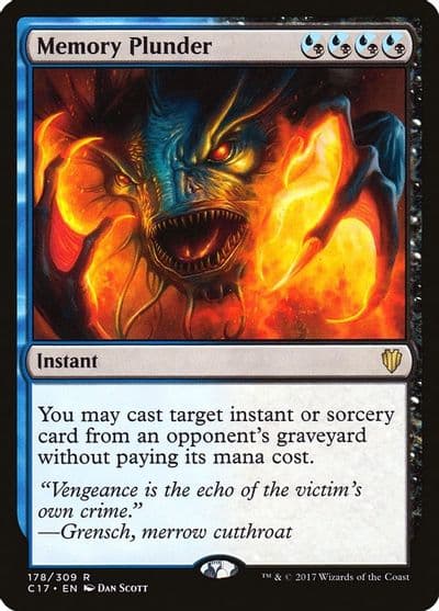 Memory Plunder Commander 2017 Magic card