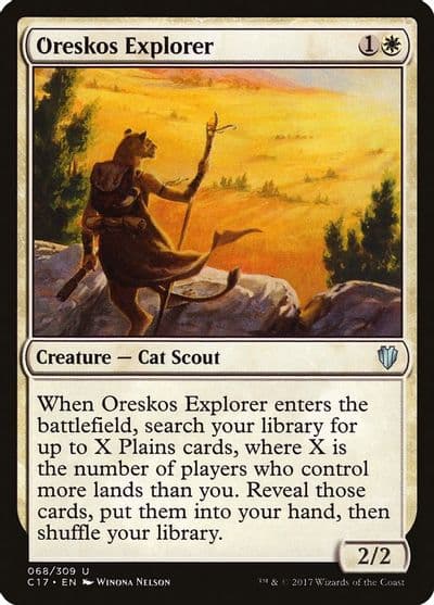 Oreskos Explorer Commander 2017 Magic card