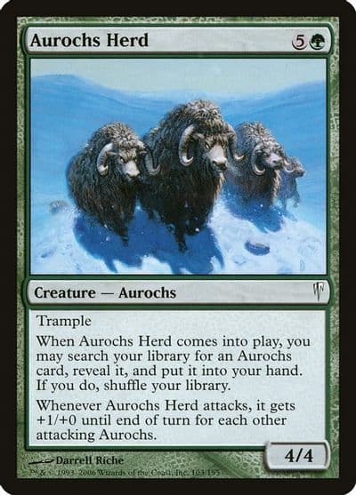 Aurochs Herd Coldsnap Magic card