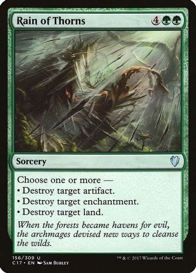 Rain of Thorns Commander 2017 Magic card