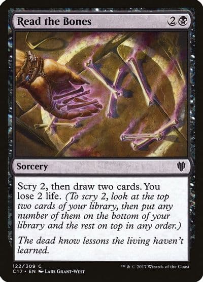 Read the Bones Commander 2017 Magic card