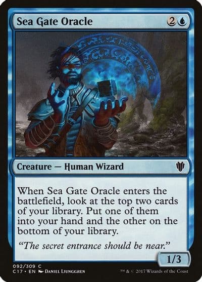 Sea Gate Oracle Commander 2017 Magic card