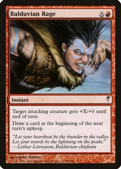 Balduvian Rage Coldsnap Magic card