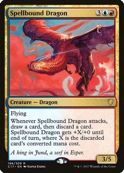 Spellbound Dragon Commander 2017 Magic card