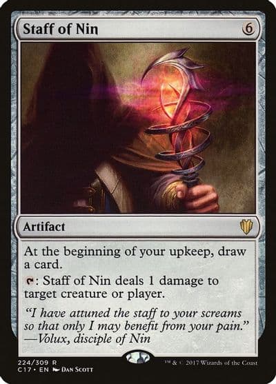 Staff of Nin Commander 2017 Magic card