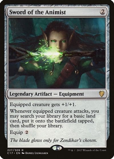 Sword of the Animist Commander 2017 Magic card