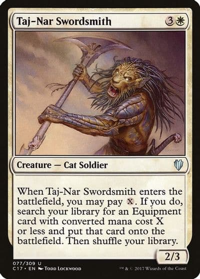 Taj Nar Swordsmith Commander 2017 Magic card