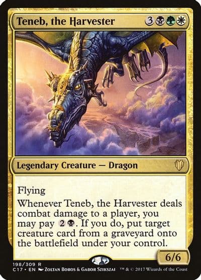 Teneb the Harvester Commander 2017 Magic card