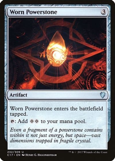 Worn Powerstone Commander 2017 Magic card