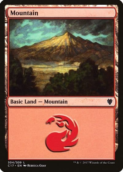 Mountain 304 Commander 2017 Magic card