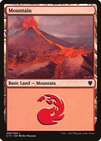 Mountain 306 Commander 2017 Magic card