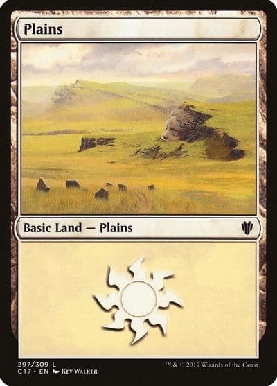 Plains 297 Commander 2017 Magic card