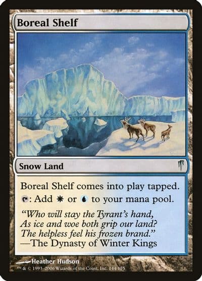 Boreal Shelf Coldsnap Magic card