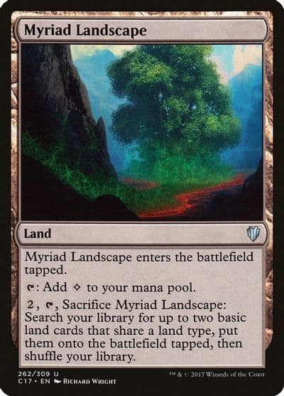 Myriad Landscape Commander 2017 Magic card