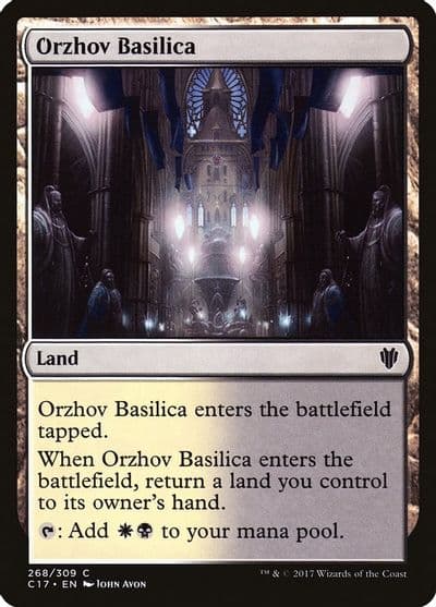 Orzhov Basilica Commander 2017 Magic card
