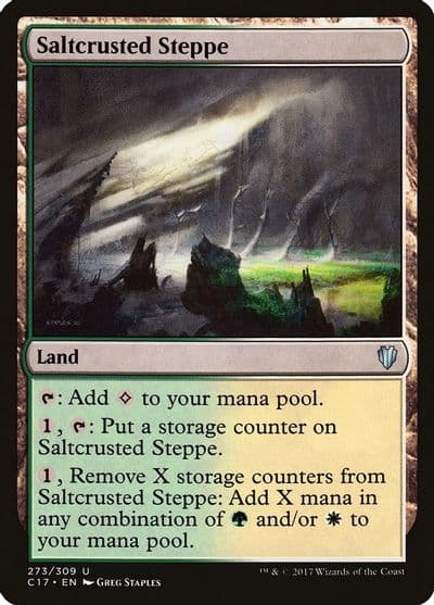 Saltcrusted Steppe Commander 2017 Magic card