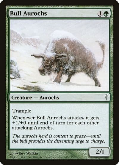 Bull Aurochs Coldsnap Magic card