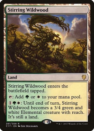 Stirring Wildwood Commander 2017 Magic card