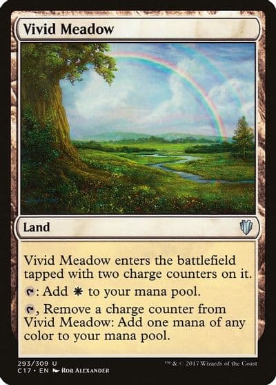 Vivid Meadow Commander 2017 Magic card