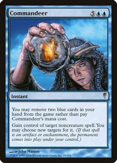 Commandeer Coldsnap Magic card
