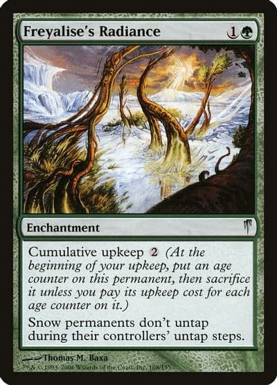 Freyalises Radiance Coldsnap Magic card