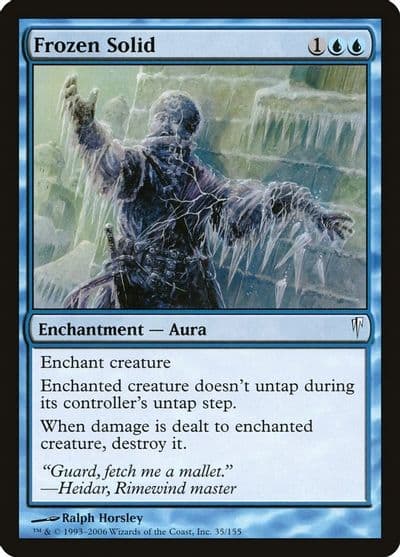 Frozen Solid Coldsnap Magic card