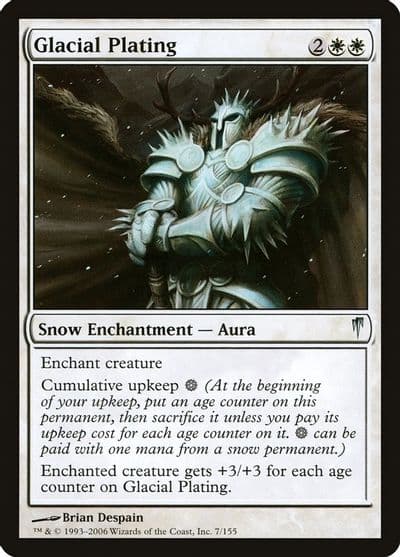 Glacial Plating Coldsnap Magic card
