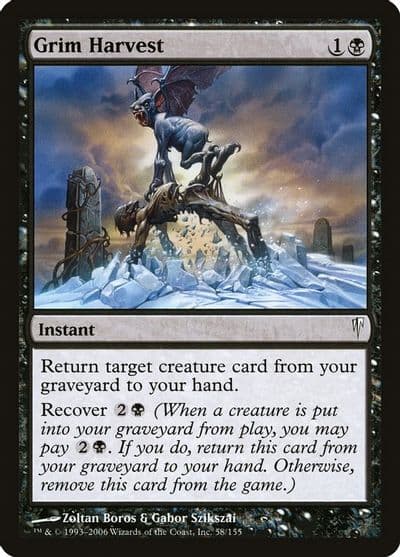 Grim Harvest Coldsnap Magic card