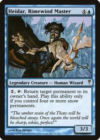 Heidar Rimewind Master Coldsnap Magic card