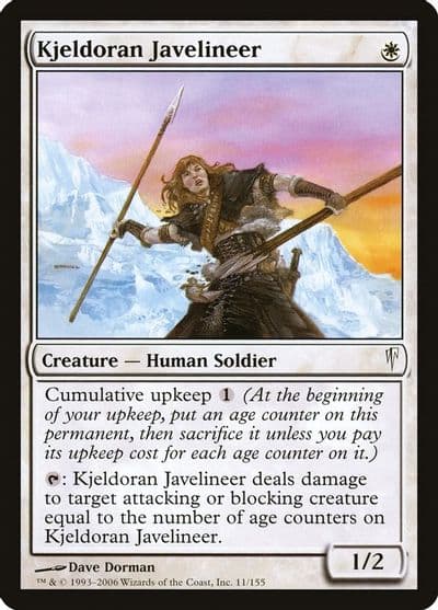 Kjeldoran Javelineer Coldsnap Magic card