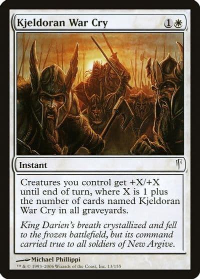 Kjeldoran War Cry Coldsnap Magic card