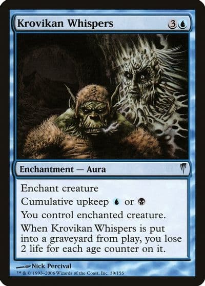 Krovikan Whispers Coldsnap Magic card