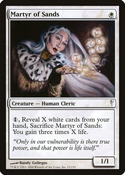 Martyr of Sands Coldsnap Magic card