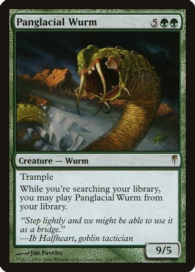 Panglacial Wurm Coldsnap Magic card