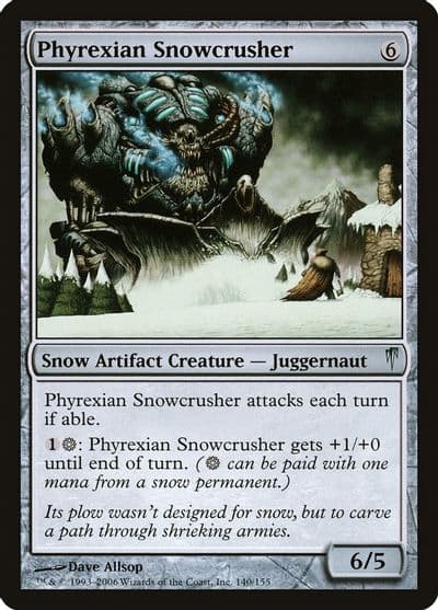 Phyrexian Snowcrusher Coldsnap Magic card
