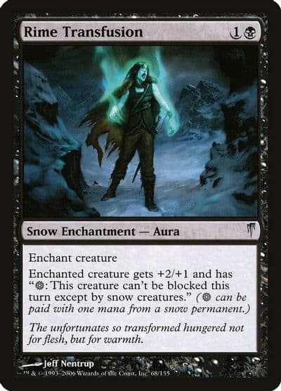 Rime Transfusion Coldsnap Magic card