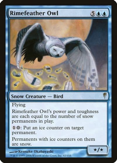 Rimefeather Owl Coldsnap Magic card