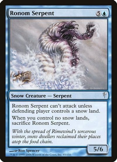 Ronom Serpent Coldsnap Magic card