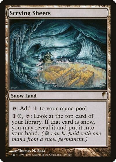 Scrying Sheets Coldsnap Magic card