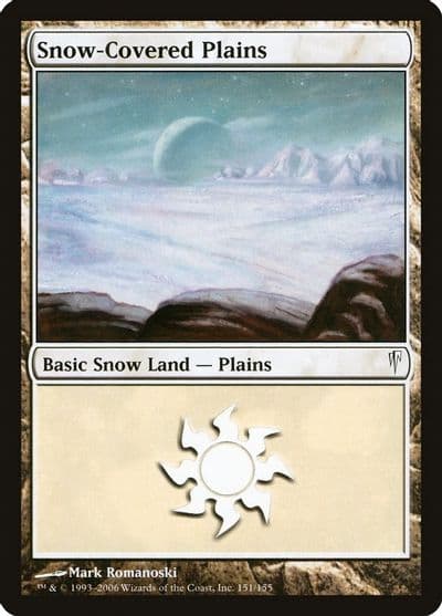 Snow Covered Plains Coldsnap Magic card