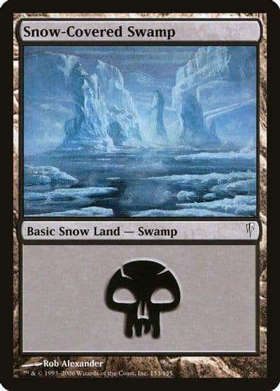 Snow Covered Swamp Coldsnap Magic card