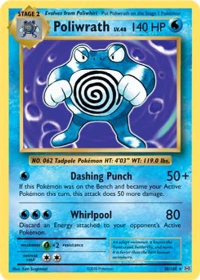 Poliwrath (XY Evolutions) Deck Exclusives Pokemon card