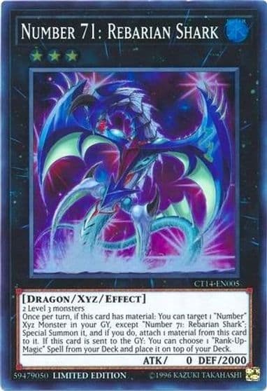 Number 71 Rebarian Shark 2017 Mega-Tins Yu-Gi-Oh! card