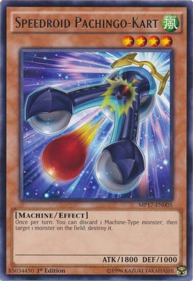 Speedroid Pachingo Kart 2017 Mega-Tins Mega Pack Yu-Gi-Oh! card
