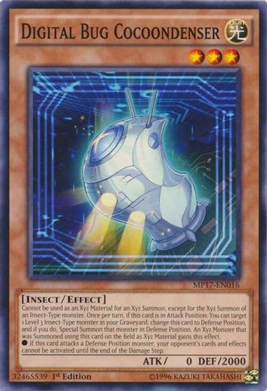 Digital Bug Cocoondenser 2017 Mega-Tins Mega Pack Yu-Gi-Oh! card