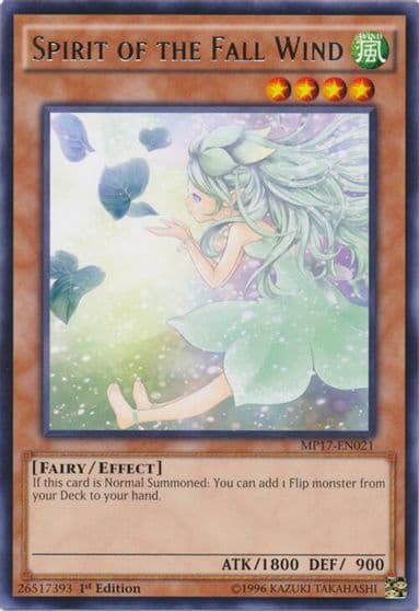 Spirit of the Fall Wind 2017 Mega-Tins Mega Pack Yu-Gi-Oh! card